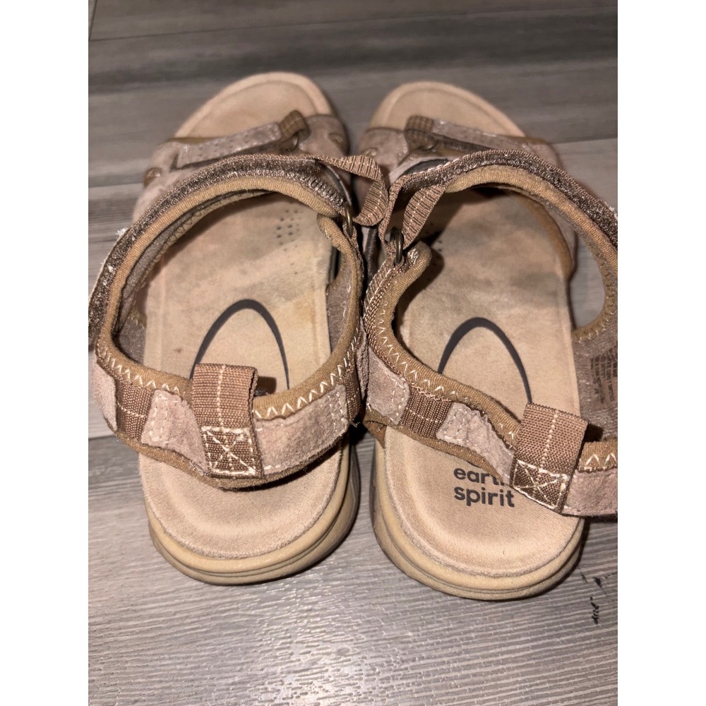 Earth Spirit Womens Brown Strappy Comfort Outdoor Sandals Size 8 - Picture 2 of 4